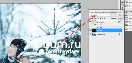 Cum se adaugă zăpada pe o fotografie în Photoshop - rețeaua fotografică