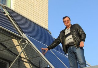 Cum Lvivan câștigă energie solară în casa lui