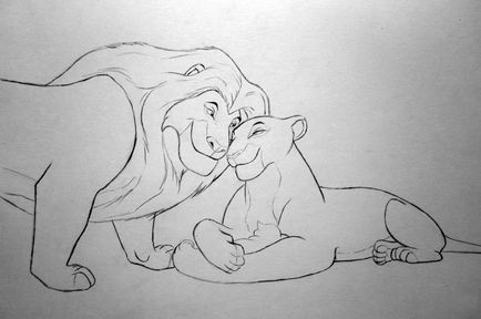 Cum să atrag muffa și sarabi de la regele leului cu un simplu creion, desene animate
