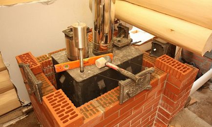 Cum de a suprapune o sobă de metal într-o baie cu cărămidă, cum să cărămizi o cărămidă