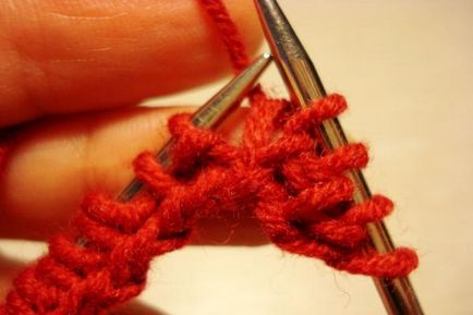 Як обробити горловину пуловера подвійний гумкою