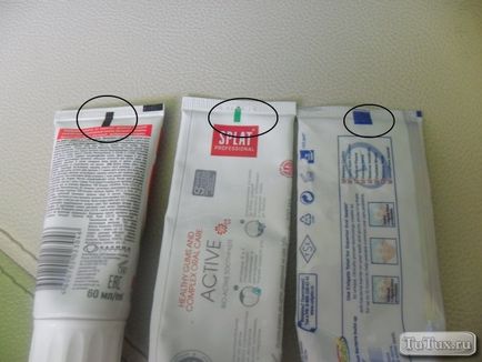 Як відрізнити зубну пасту по смужках