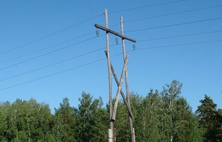 Cum se determină tensiunea unei linii electrice aeriene de către izolatori