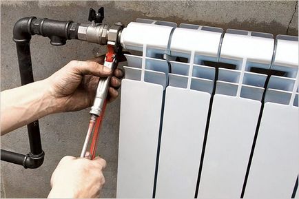 Cum să puneți macaraua pe un radiator - instalați o macara pe radiator