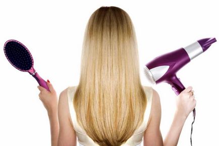 Cum să se usuce și stilul părului cu un uscător de păr - lumea femeilor