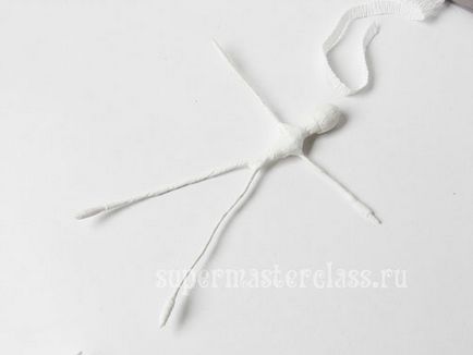 Cum de a face o balerină de hârtie ondulată și sârmă de master clasa, clase de master în lucrul de lucru