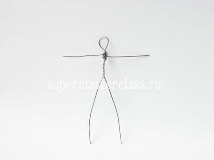 Cum de a face o balerină de hârtie ondulată și sârmă de master clasa, clase de master în lucrul de lucru