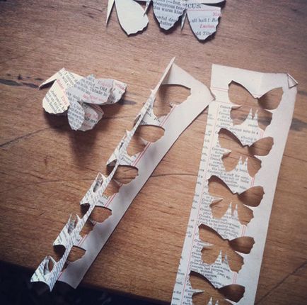 Hogyan készítsünk egy képet papír pillangók