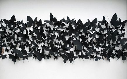 Як зробити картину з метеликами з паперу