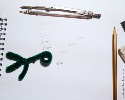 Як зробити новорічну ялинку з синельної дроту - ярмарок майстрів - ручна робота, handmade