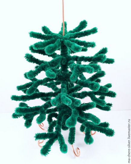 Cum să faci un pom de Crăciun cu sârmă de chenille - târg de maeștri - manual, manual