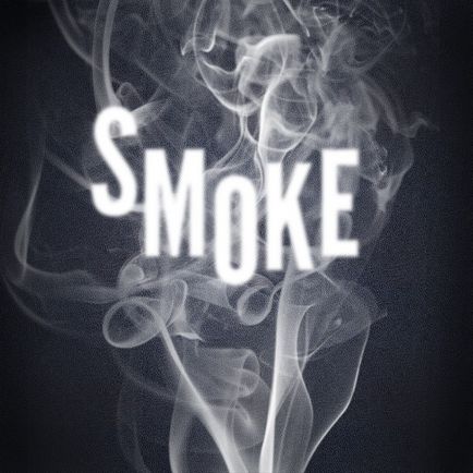 Як зробити текст з диму в photoshop