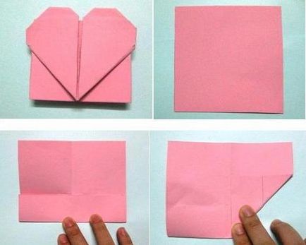 Cum de a plia un pas de inima origami pas cu instrucțiuni