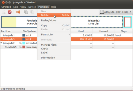 Cum de a crea și de a îmbina partițiile în Ubuntu, un blog un pic