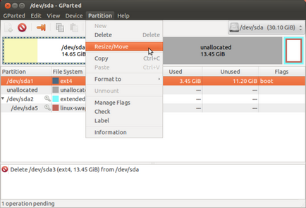 Cum de a crea și de a îmbina partițiile în Ubuntu, un blog un pic