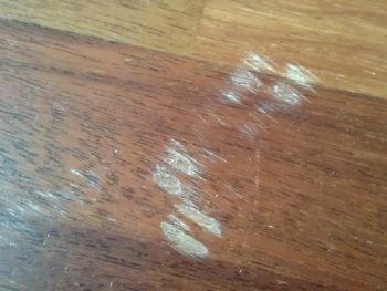 Cum de a elimina dents pe linoleum de la mobilier