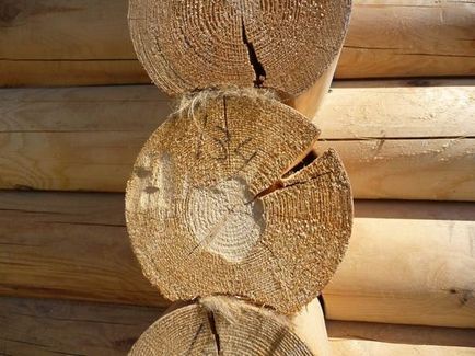 Hogyan zárjuk le a repedések a fából készült ház log log
