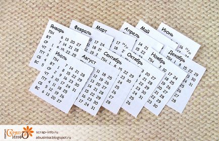 An calendaristic, calendare de fier vechi; program online pentru crearea de calendare de articole scrapbooking -