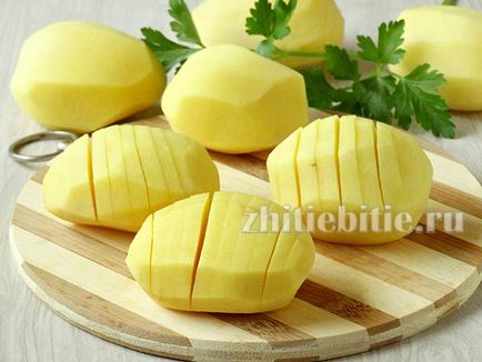 Картопля-гармошка в духовці рецепт з фото