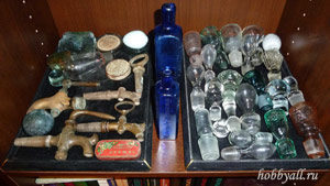 Colectarea sticlei ca un hobby - o colecție de sticlă antică a început cu un splinter