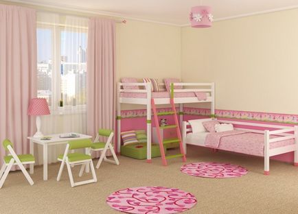 Кімната принцеси - дизайн дитячої для дівчинки, фото