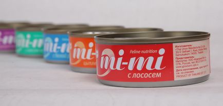 Консерви для кішок торгової марки mi-mi, оглядові статті