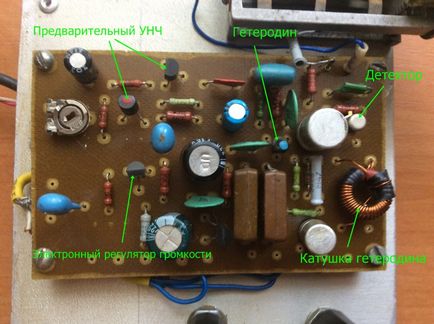 Receptor regenerativ scurt cu mâna proprie