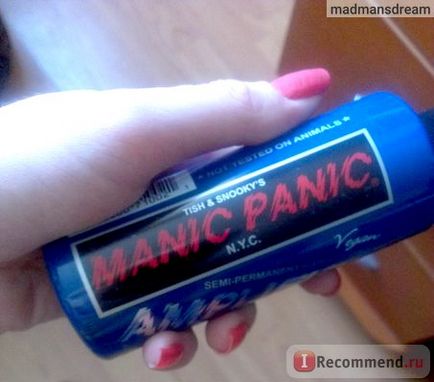 Фарба для волосся manic panic безаміачна iceberg amplified, посилена формула - «фарба - manic
