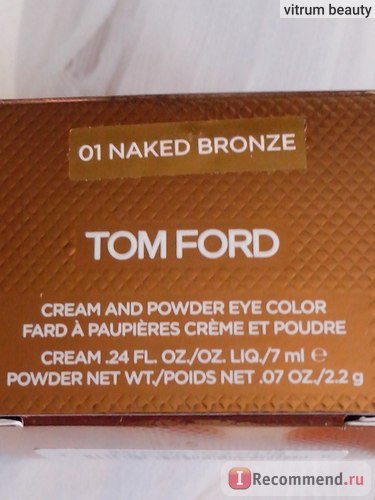 Кремові тіні для повік tom ford cream and powder eye color - «💝💝💝 найкрасивіший бронзовий