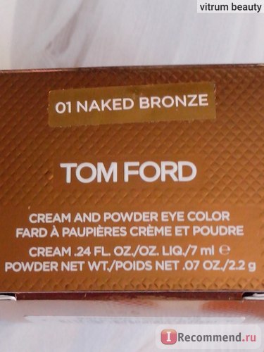 Cream szemhéjpúder Tom Ford krém és por szemszín - «💝💝💝 legszebb bronz (krém) Cream szemhéjpúder Tom Ford krém és por szemszín - «💝💝💝 legszebb bronz