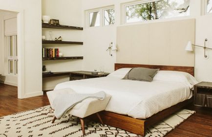 Ліжка з масиву дерева - красиві інтер'єри спалень 40 фото