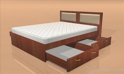 Ліжко з висувними ящиками - зручність і комфорт в одному флаконі фото і відео