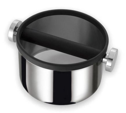 Купити нок-бокс сталевий Мотта - ящик з нержавіючої сталі для кавової гущі, діаметр 17 см