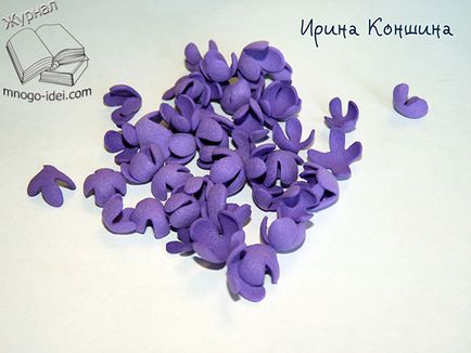 Lavanda de clasă maestru de la Foamiran, flori de mâini proprii