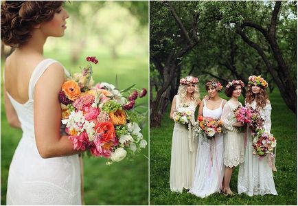 Forest Wedding - tervezési ötletek és forgatókönyvek, és a kép a fiatal vendégek, tartozékok és opciók