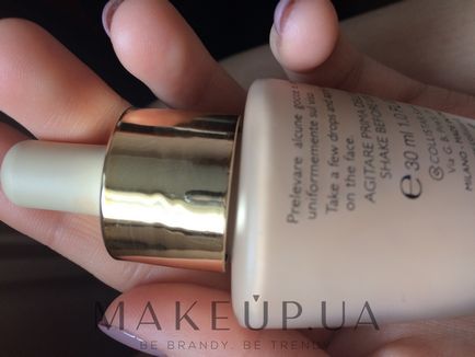 Makeup, відгуки про тональний крем - collistar serum foundation perfect nude second skin effect spf 15