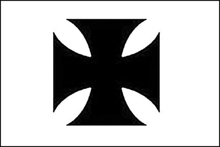 Simbolul maltez care semnifică simbolul - imaginea crucii, amuzant și grav
