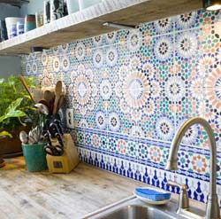 Stilul marocan în interiorul fotografiei de bucătărie, idei, opțiuni de design