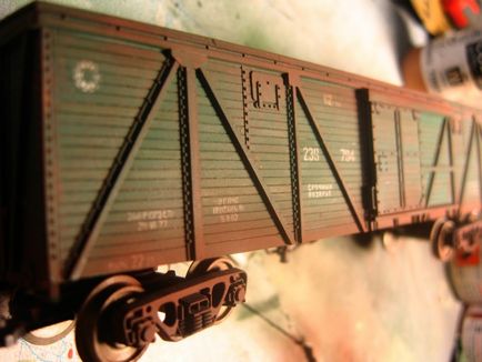 Майстер-клас состарівают критий вагон від - конки, моделі залізниць - блог моделіста