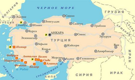 Mersin a térképen Turkey, látnivalók és az időjárás a városban - fotó (2017 szezonban)