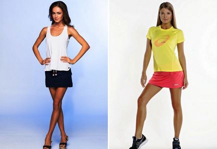 Moda fuste scurte pentru femei - sport, denim, piele, creion, ambalaj, soare, curvii,