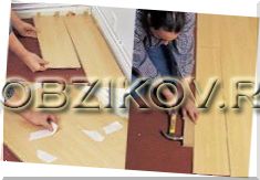 Szerelés laminált (laminált szerelvény) telepítése laminált