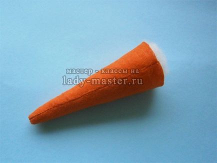 Морквина з фетру, майстер - клас з фото, покроково