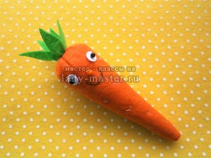 Морквина з фетру, майстер - клас з фото, покроково