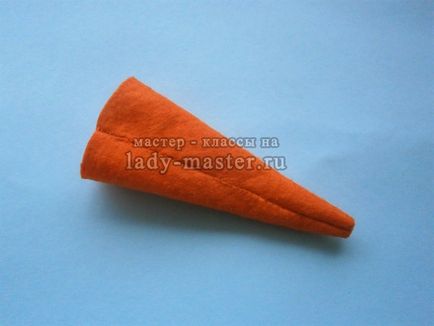 Морков изработени от филц, майстор - клас със снимки, стъпка по стъпка