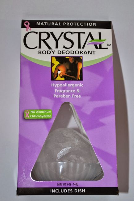Cristal natural deodorant