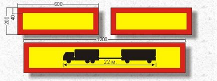 Dimensiuni mari de marfă, pdd, permis de transport, semn