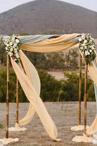 Незвичайне оформлення весільної арки
