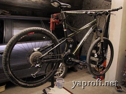 Обслуговування двухподвесного велосипеда specialized expert xc, зроби сам на