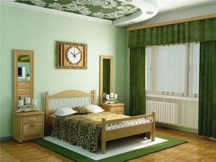 Így hálószoba türkiz, zöld fotó belsőépítészeti hálószoba, ötvözi példák